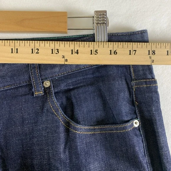 Five Four x Mark McNairy Mens Designer Jeans 34 Dark Straight Leg Streetwear - Picture 6 of 14